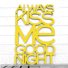 Load image into Gallery viewer, Spunky Fluff Proudly handmade in South Dakota, USA Medium / Yellow Always Kiss Me Goodnight
