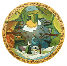 Load image into Gallery viewer, Sticks Mixed Media Around the World in 365 Days Lazy Susan