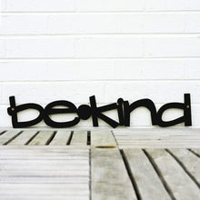 Load image into Gallery viewer, Spunky Fluff Proudly handmade in South Dakota, USA Black / Small Be Kind Wood Wall Art