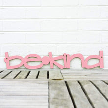 Load image into Gallery viewer, Spunky Fluff Proudly handmade in South Dakota, USA Pink / Small Be Kind Wood Wall Art