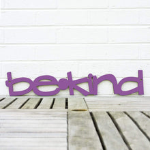 Load image into Gallery viewer, Spunky Fluff Proudly handmade in South Dakota, USA Purple / Small Be Kind Wood Wall Art