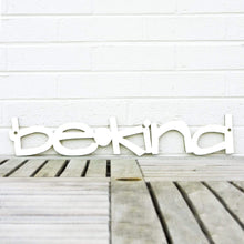 Load image into Gallery viewer, Spunky Fluff Proudly handmade in South Dakota, USA White / Small Be Kind Wood Wall Art