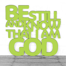 Load image into Gallery viewer, Spunky Fluff Proudly handmade in South Dakota, USA Medium / Pear Green Be Still And Know That I Am God