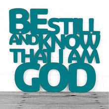 Load image into Gallery viewer, Spunky Fluff Proudly handmade in South Dakota, USA Medium / Teal Be Still And Know That I Am God