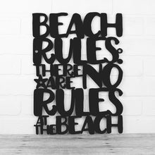 Load image into Gallery viewer, Spunky Fluff Proudly handmade in South Dakota, USA Medium / Black Beach Rules: There Are No Rules At The Beach