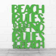 Load image into Gallery viewer, Spunky Fluff Proudly handmade in South Dakota, USA Medium / Grass Green Beach Rules: There Are No Rules At The Beach