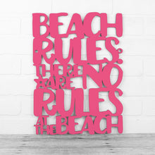 Load image into Gallery viewer, Spunky Fluff Proudly handmade in South Dakota, USA Medium / Magenta Beach Rules: There Are No Rules At The Beach