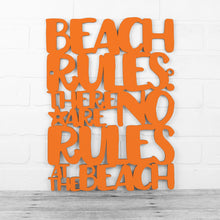 Load image into Gallery viewer, Spunky Fluff Proudly handmade in South Dakota, USA Medium / Orange Beach Rules: There Are No Rules At The Beach