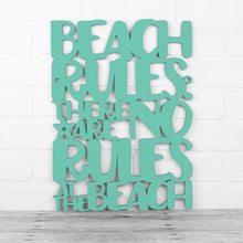 Load image into Gallery viewer, Spunky Fluff Proudly handmade in South Dakota, USA Medium / Turquoise Beach Rules: There Are No Rules At The Beach