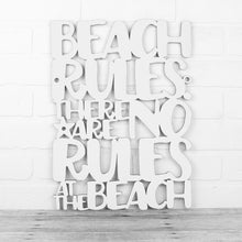 Load image into Gallery viewer, Spunky Fluff Proudly handmade in South Dakota, USA Medium / White Beach Rules: There Are No Rules At The Beach