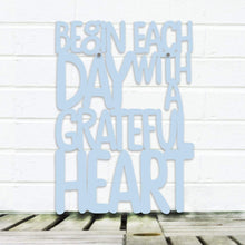 Load image into Gallery viewer, Spunky Fluff Proudly handmade in South Dakota, USA Medium / Powder Begin Each Day with a Grateful Heart