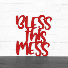 Load image into Gallery viewer, Spunky Fluff Proudly handmade in South Dakota, USA Medium / Red Bless This Mess