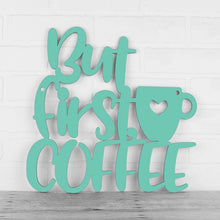 Load image into Gallery viewer, Spunky Fluff Proudly handmade in South Dakota, USA But First, Coffee