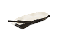 Load image into Gallery viewer, Hilborn Pottery Proudly Handmade in Ontario, CA Black/White Butter Dish