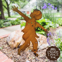 Load image into Gallery viewer, Prairie Dance Proudly Handmade in South Dakota, USA Carol Roeda Boy Dancer Garden Stake