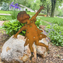 Load image into Gallery viewer, Prairie Dance Proudly Handmade in South Dakota, USA Carol Roeda Girl Dancer Decorative Garden Stake
