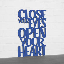 Load image into Gallery viewer, Spunky Fluff Proudly handmade in South Dakota, USA Medium / Cobalt Blue Close Your Eyes, Open Your Heart