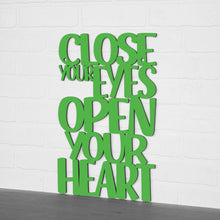 Load image into Gallery viewer, Spunky Fluff Proudly handmade in South Dakota, USA Medium / Grass Green Close Your Eyes, Open Your Heart