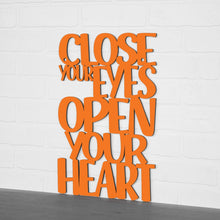 Load image into Gallery viewer, Spunky Fluff Proudly handmade in South Dakota, USA Medium / Orange Close Your Eyes, Open Your Heart