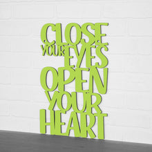 Load image into Gallery viewer, Spunky Fluff Proudly handmade in South Dakota, USA Medium / Pear Green Close Your Eyes, Open Your Heart