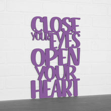 Load image into Gallery viewer, Spunky Fluff Proudly handmade in South Dakota, USA Medium / Purple Close Your Eyes, Open Your Heart