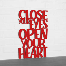 Load image into Gallery viewer, Spunky Fluff Proudly handmade in South Dakota, USA Medium / Red Close Your Eyes, Open Your Heart