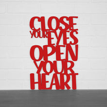 Load image into Gallery viewer, Spunky Fluff Proudly handmade in South Dakota, USA Close Your Eyes, Open Your Heart