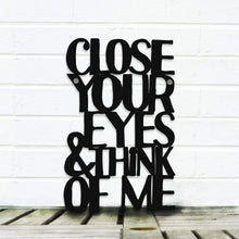 Load image into Gallery viewer, Spunky Fluff Proudly handmade in South Dakota, USA Medium / Black Close Your Eyes & Think of Me