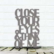 Load image into Gallery viewer, Spunky Fluff Proudly handmade in South Dakota, USA Medium / Charcoal Gray Close Your Eyes & Think of Me