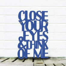 Load image into Gallery viewer, Spunky Fluff Proudly handmade in South Dakota, USA Medium / Cobalt Blue Close Your Eyes & Think of Me