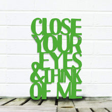 Load image into Gallery viewer, Spunky Fluff Proudly handmade in South Dakota, USA Medium / Grass Green Close Your Eyes & Think of Me