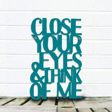 Load image into Gallery viewer, Spunky Fluff Proudly handmade in South Dakota, USA Medium / Teal Close Your Eyes & Think of Me