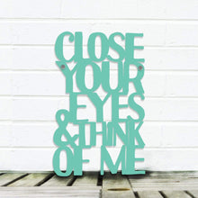 Load image into Gallery viewer, Spunky Fluff Proudly handmade in South Dakota, USA Medium / Turquoise Close Your Eyes & Think of Me