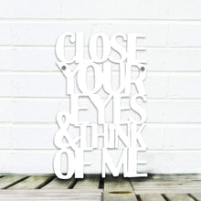 Load image into Gallery viewer, Spunky Fluff Proudly handmade in South Dakota, USA Medium / White Close Your Eyes & Think of Me