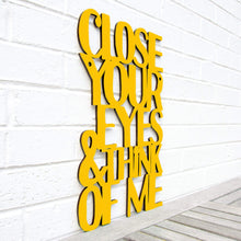 Load image into Gallery viewer, Spunky Fluff Proudly handmade in South Dakota, USA Medium / Yellow Close Your Eyes & Think of Me