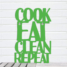 Load image into Gallery viewer, Spunky Fluff Proudly handmade in South Dakota, USA Small / Grass Green Cook Eat Clean Repeat