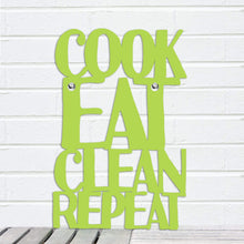 Load image into Gallery viewer, Spunky Fluff Proudly handmade in South Dakota, USA Small / Pear Green Cook Eat Clean Repeat