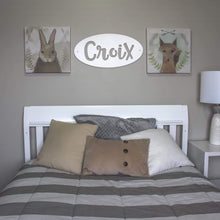 Load image into Gallery viewer, Spunky Fluff Proudly handmade in South Dakota, USA Custom Name Sign
