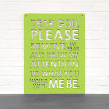 Load image into Gallery viewer, Spunky Fluff Proudly handmade in South Dakota, USA Dear God (Please Remove my Fear)