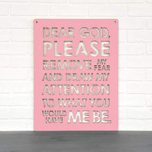 Load image into Gallery viewer, Spunky Fluff Proudly handmade in South Dakota, USA Dear God (Please Remove my Fear)