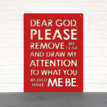 Load image into Gallery viewer, Spunky Fluff Proudly handmade in South Dakota, USA Dear God (Please Remove my Fear)