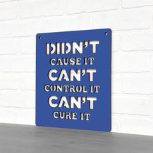 Load image into Gallery viewer, Spunky Fluff Proudly handmade in South Dakota, USA Medium / Cobalt Blue Didn't Cause It Can't Control It Can't Cure it