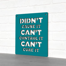 Load image into Gallery viewer, Spunky Fluff Proudly handmade in South Dakota, USA Medium / Teal Didn't Cause It Can't Control It Can't Cure it