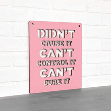 Load image into Gallery viewer, Spunky Fluff Proudly handmade in South Dakota, USA Didn't Cause It Can't Control It Can't Cure it