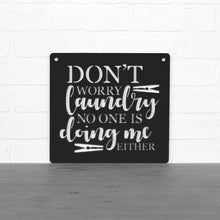 Load image into Gallery viewer, Spunky Fluff Proudly handmade in South Dakota, USA Medium / Black Don't Worry Laundry