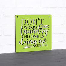 Load image into Gallery viewer, Spunky Fluff Proudly handmade in South Dakota, USA Medium / Pear Green Don't Worry Laundry