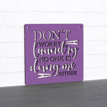 Load image into Gallery viewer, Spunky Fluff Proudly handmade in South Dakota, USA Medium / Purple Don't Worry Laundry