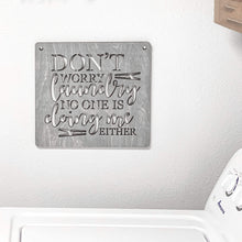 Load image into Gallery viewer, Spunky Fluff Proudly handmade in South Dakota, USA Medium / Weathered Gray Don't Worry Laundry