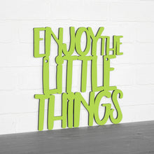 Load image into Gallery viewer, Spunky Fluff Proudly handmade in South Dakota, USA Medium / Pear Green Enjoy the Little Things