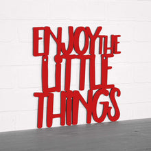 Load image into Gallery viewer, Spunky Fluff Proudly handmade in South Dakota, USA Medium / Red Enjoy the Little Things